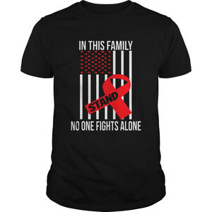 In This Family No One Fights Alone Stand Breast Cancer Awareness Tshirt